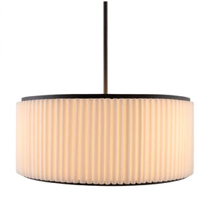   White Fluted 2-Light Chandelier | Oroa.com