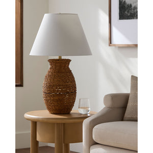   Painted Rattan Accent Table Lamp | Oroa.com