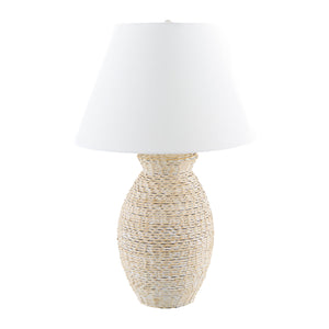   Painted Rattan Accent Table Lamp | Oroa.com