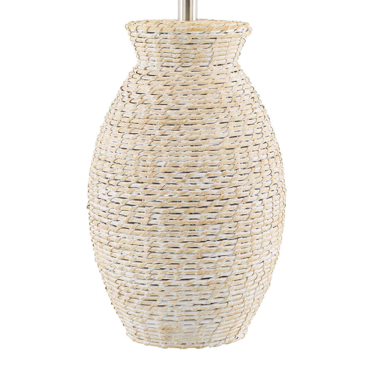   Painted Rattan Accent Table Lamp | Oroa.com