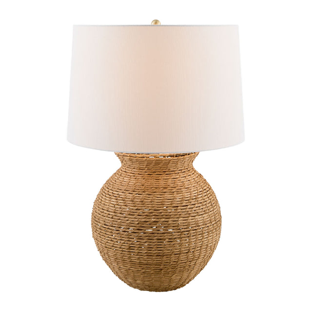 Modern European furniture - White Drum Shade Table Lamp - www.oroa.com