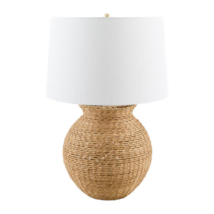   Modern European furniture - White Drum Shade Table Lamp - www.oroa.com | Oroa.com