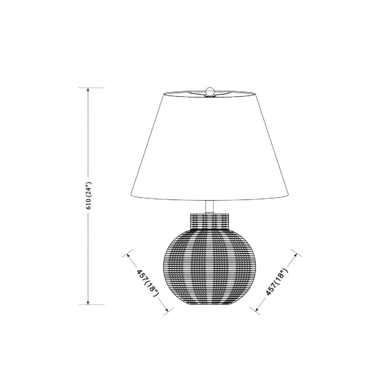   Modern European furniture - White Empire Shade Table Lamp - www.oroa.com | Oroa.com