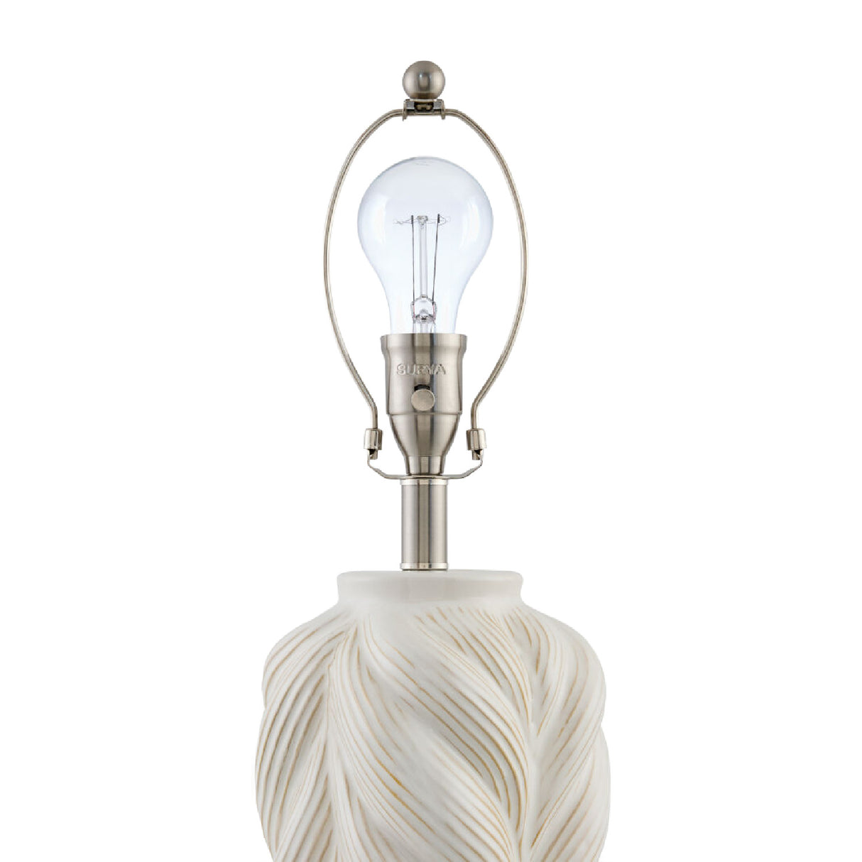  Modern European furniture - White Carved Ceramic Table Lamp - www.oroa.com | Oroa.com
