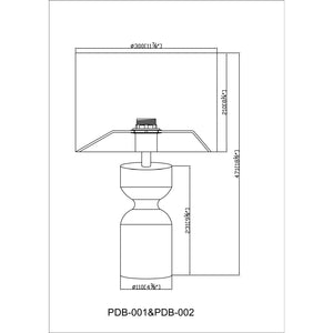   Hourglass Accent Table Lamp | Oroa.com
