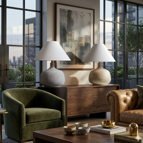   Textured Ceramic Accent Table Lamp | Oroa.com