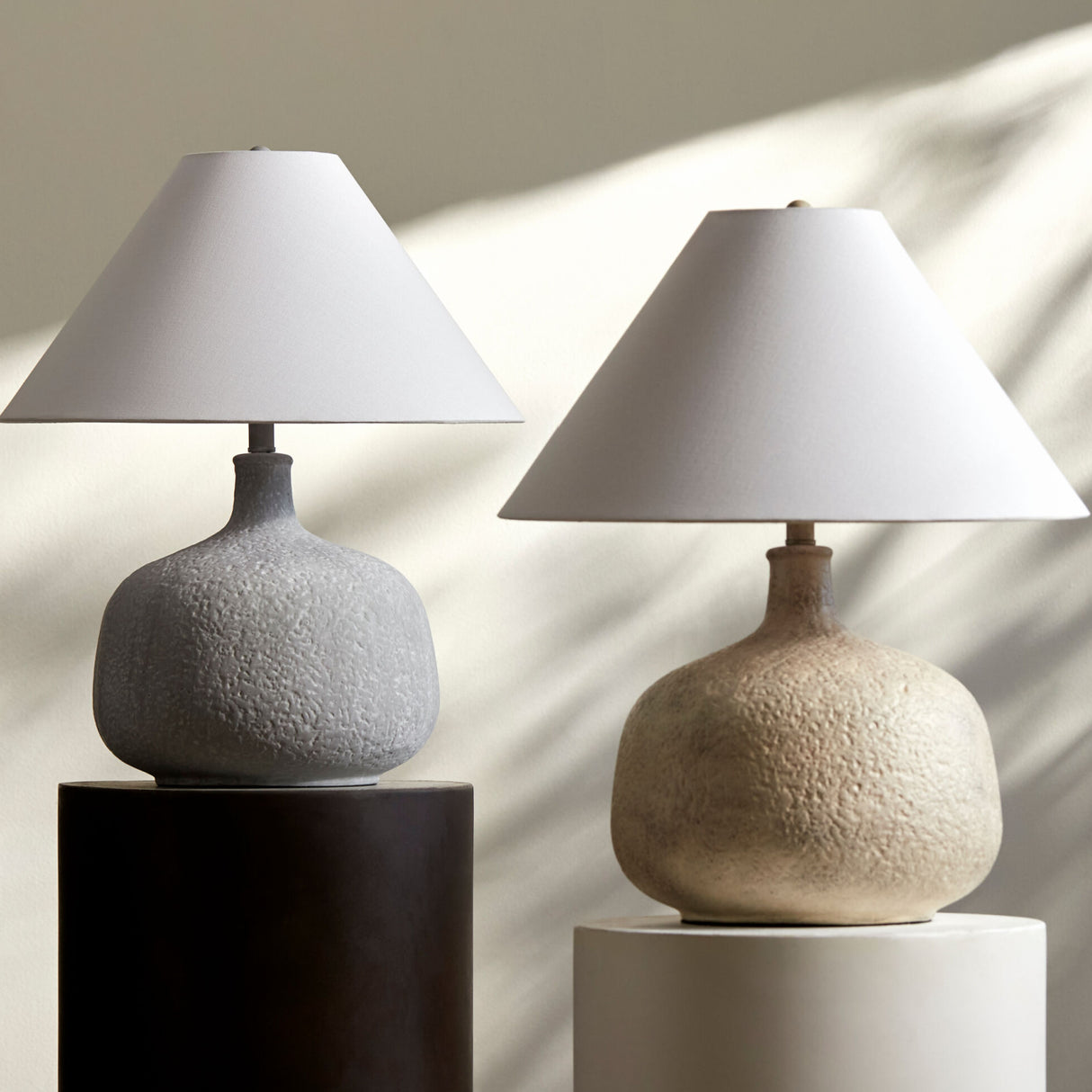   Textured Ceramic Accent Table Lamp | Oroa.com