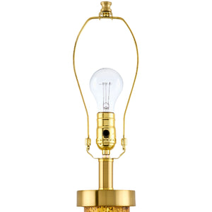   Yellow Glass Accent Table Lamp | Oroa.com