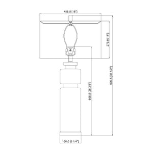   Yellow Glass Accent Table Lamp | Oroa.com