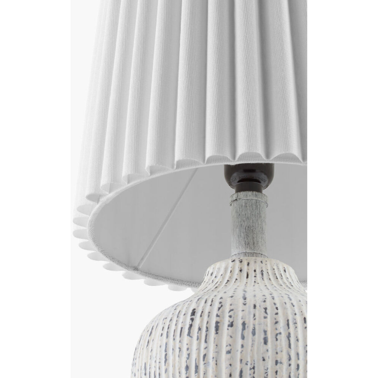   Modern European furniture - Pleated Linen Shade Table Lamps (2) - www.oroa.com | Oroa.com