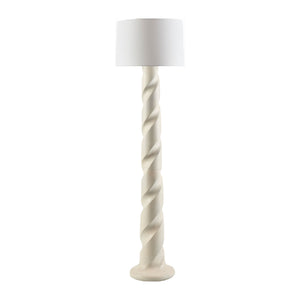   Cream Spiral Accent Floor Lamp | Oroa.com