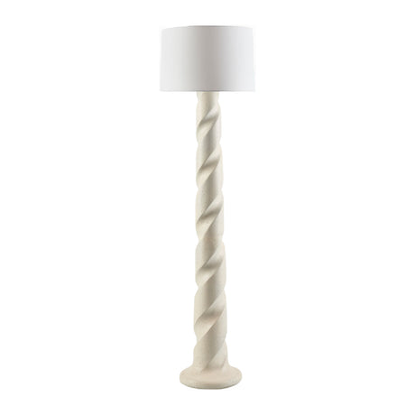   Cream Spiral Accent Floor Lamp | Oroa.com