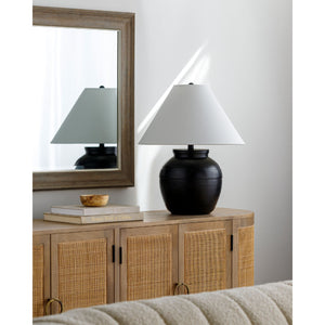  Modern European furniture - Linen Empire Shade Table Lamp - www.oroa.com | Oroa.com