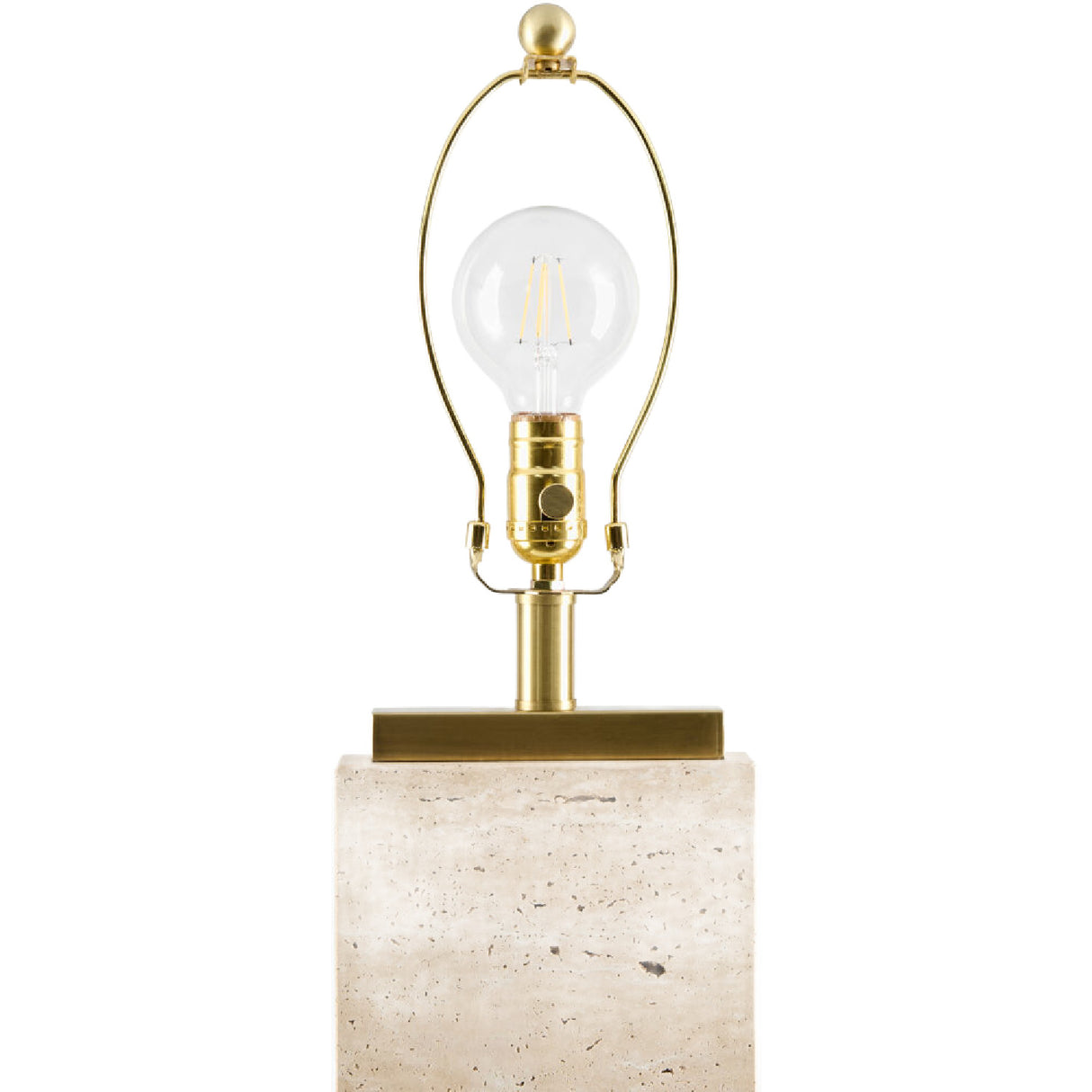   Modern European furniture - Burnished Yellow Travertine Floor Lamp - www.oroa.com | Oroa.com