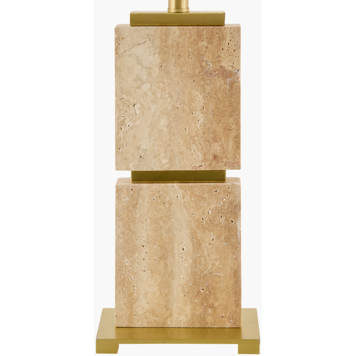   Modern European furniture - Natural Travertine Accent Table Lamp - www.oroa.com | Oroa.com
