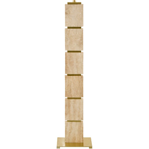   Natural Travertine Accent Floor Lamp | Oroa.com