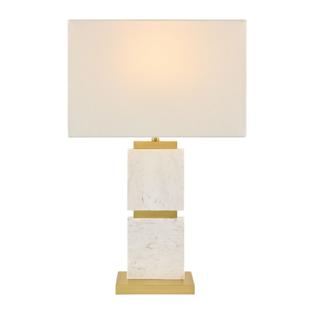  Natural White Marble Table Lamp | Oroa.com