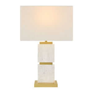   Natural White Marble Table Lamp | Oroa.com