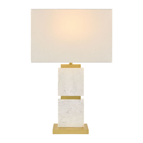   Natural White Marble Table Lamp | Oroa.com