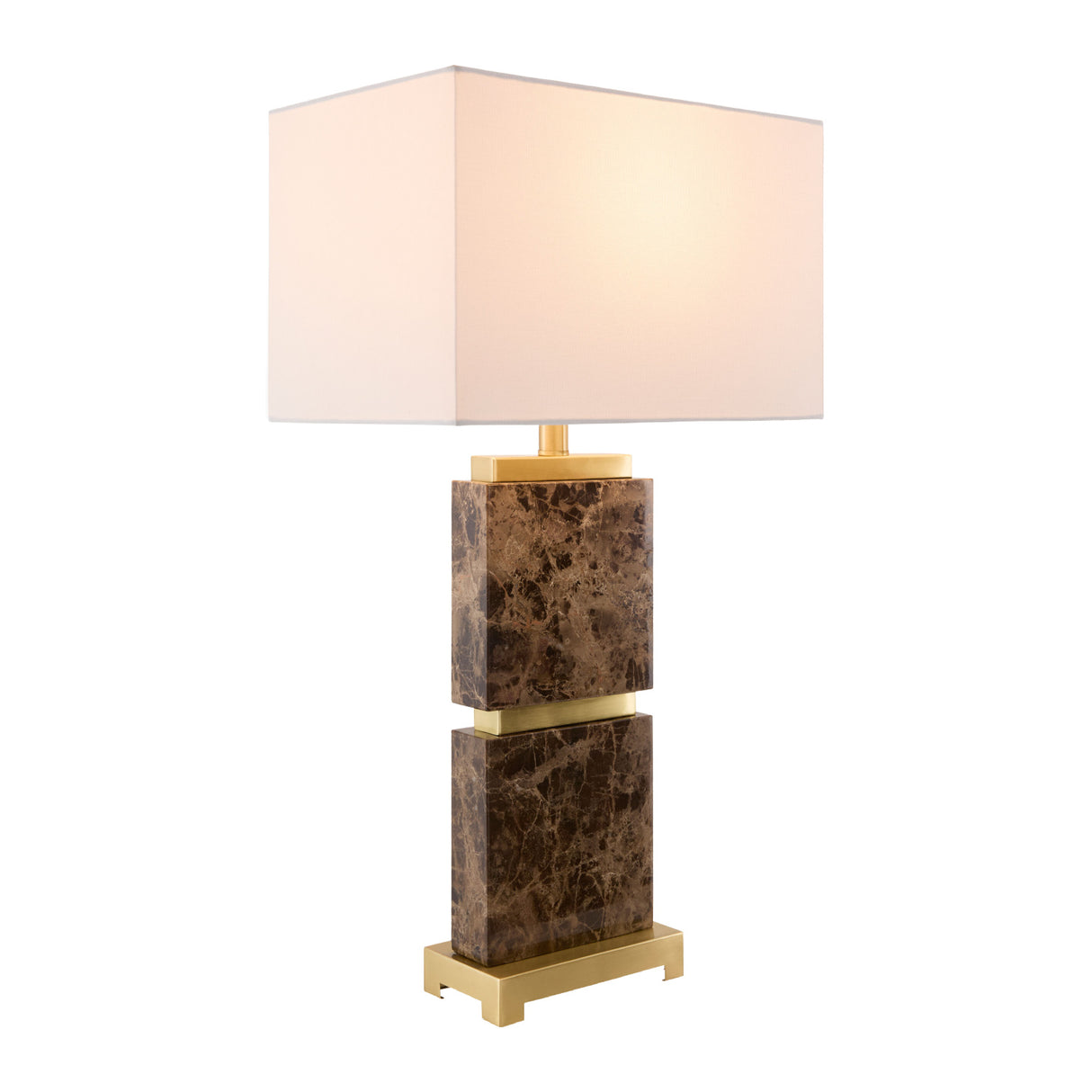   Travertine Accent Table Lamp | Oroa.com