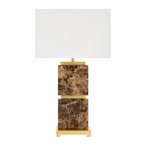   Travertine Accent Table Lamp | Oroa.com