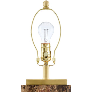   Travertine Accent Table Lamp | Oroa.com