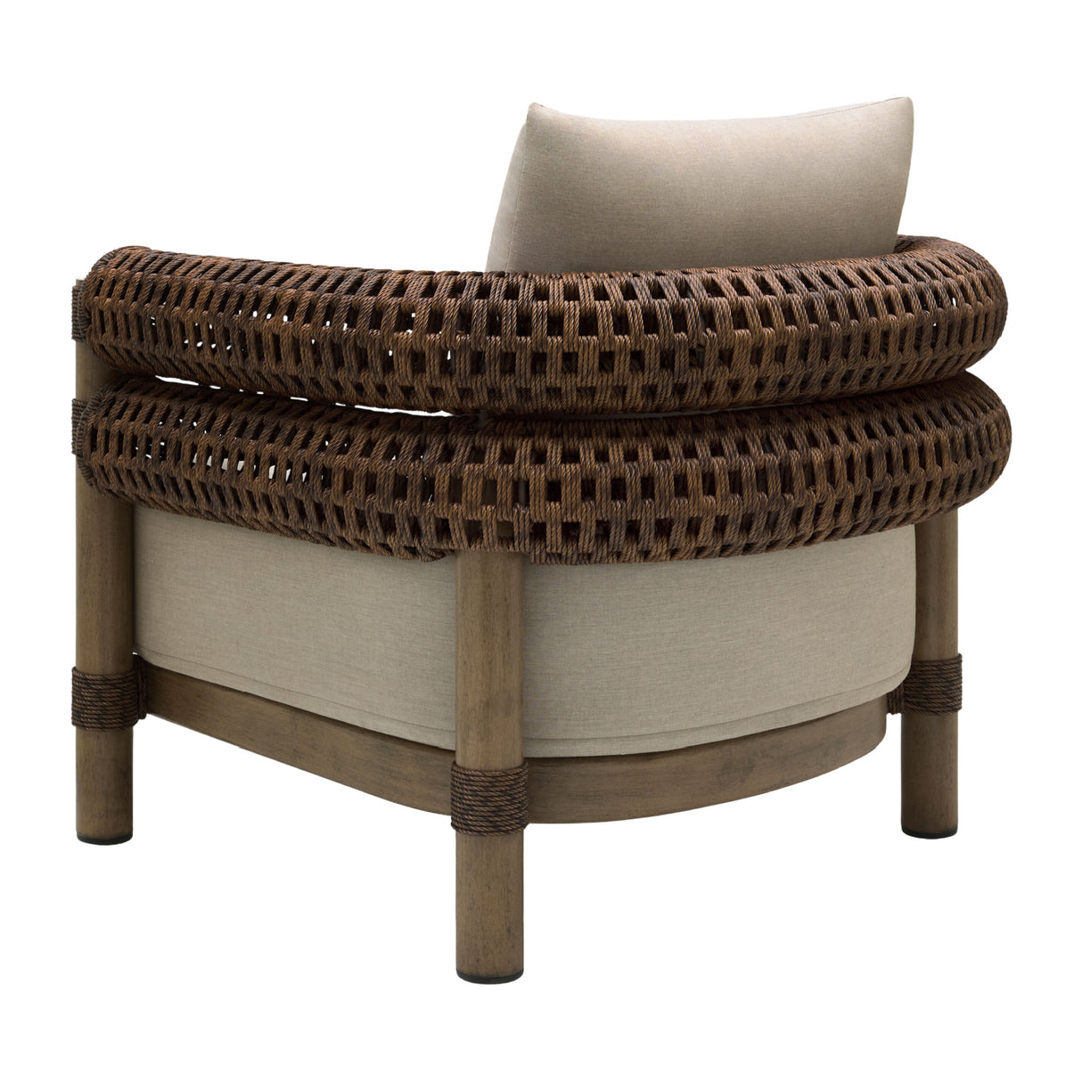   Cushioned Wicker Outdoor Accent Chair | Oroa.com