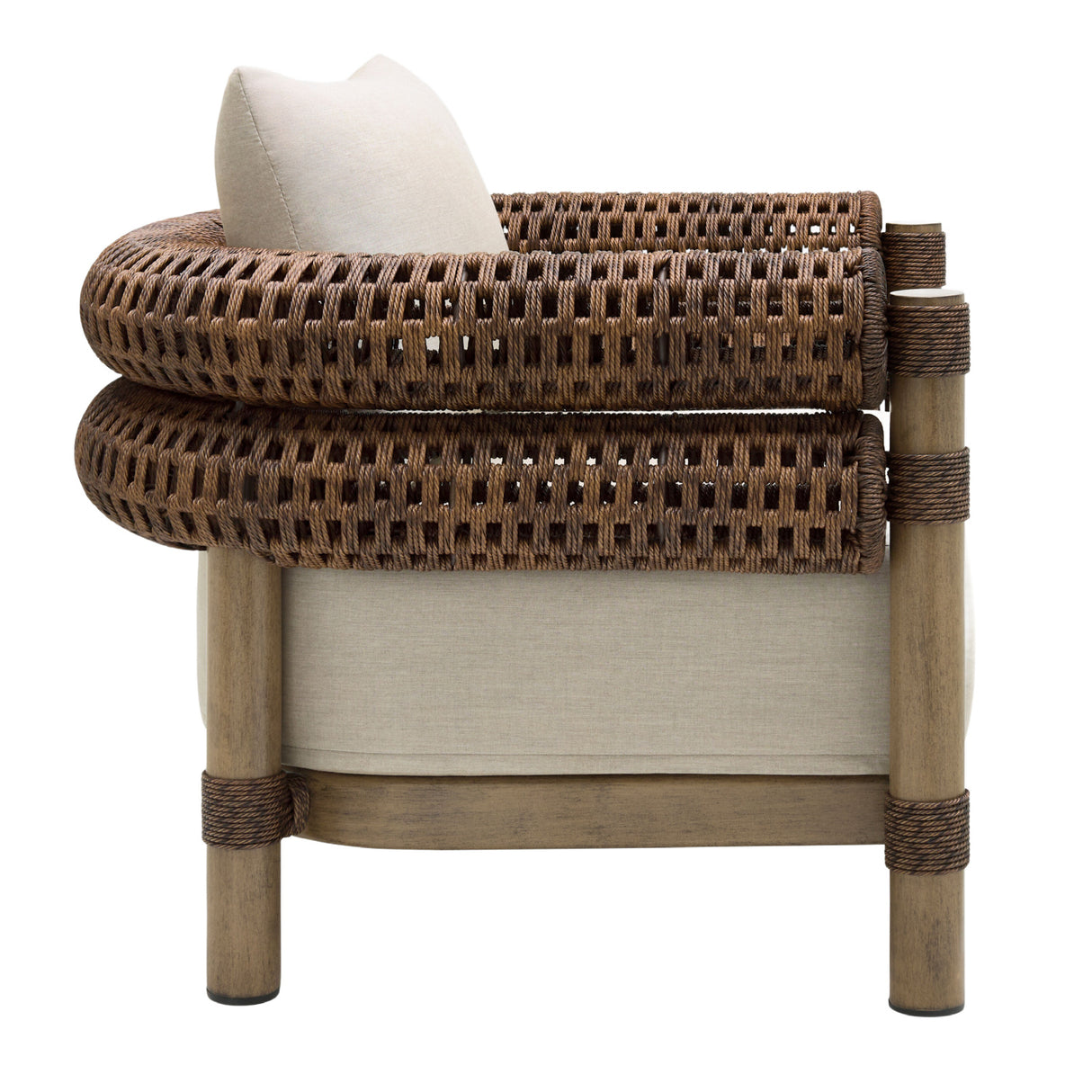   Cushioned Wicker Outdoor Accent Chair | Oroa.com