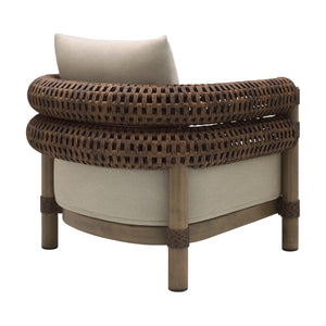   Cushioned Wicker Outdoor Accent Chair | Oroa.com