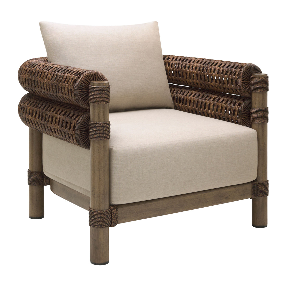   Cushioned Wicker Outdoor Accent Chair | Oroa.com