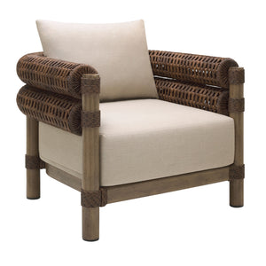   Cushioned Wicker Outdoor Accent Chair | Oroa.com