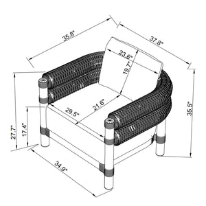   Cushioned Wicker Outdoor Accent Chair | Oroa.com