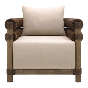   Cushioned Wicker Outdoor Accent Chair | Oroa.com