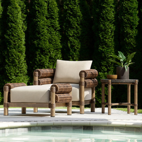   Cushioned Wicker Outdoor Accent Chair | Oroa.com