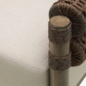   Cushioned Wicker Outdoor Swivel Chair | Oroa.com