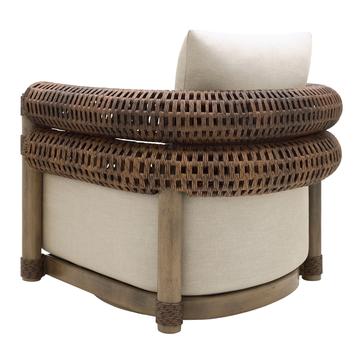   Cushioned Wicker Outdoor Swivel Chair | Oroa.com