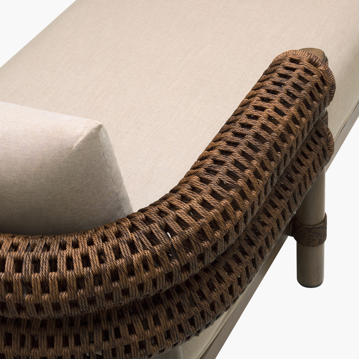   Modern European furniture - Cushioned Wicker Outdoor Left-Armed Chaise - www.oroa.com | Oroa.com