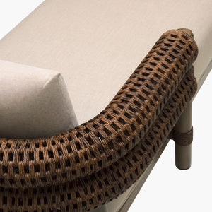   Modern European furniture - Cushioned Wicker Outdoor Left-Armed Chaise - www.oroa.com | Oroa.com