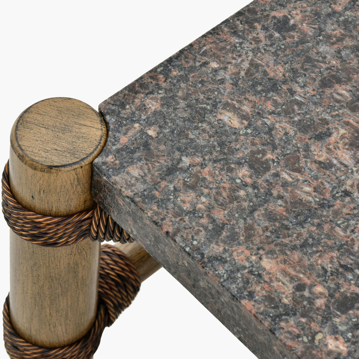   Modern European furniture - Brown Stone Rectangular Outdoor Coffee Table - www.oroa.com | Oroa.com