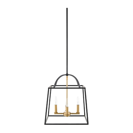   Modern European furniture - Black Iron Framed 4-Light Chandelier - www.oroa.com | Oroa.com