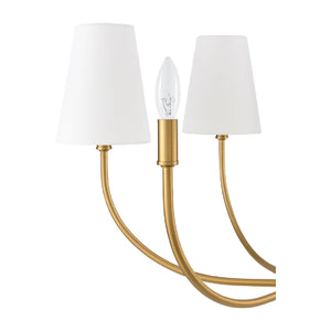   Modern European furniture - White Cotton Shade Chandelier - www.oroa.com | Oroa.com