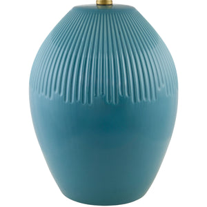   Modern European furniture - Ceramic Pleated Linen Table Lamp - www.oroa.com | Oroa.com
