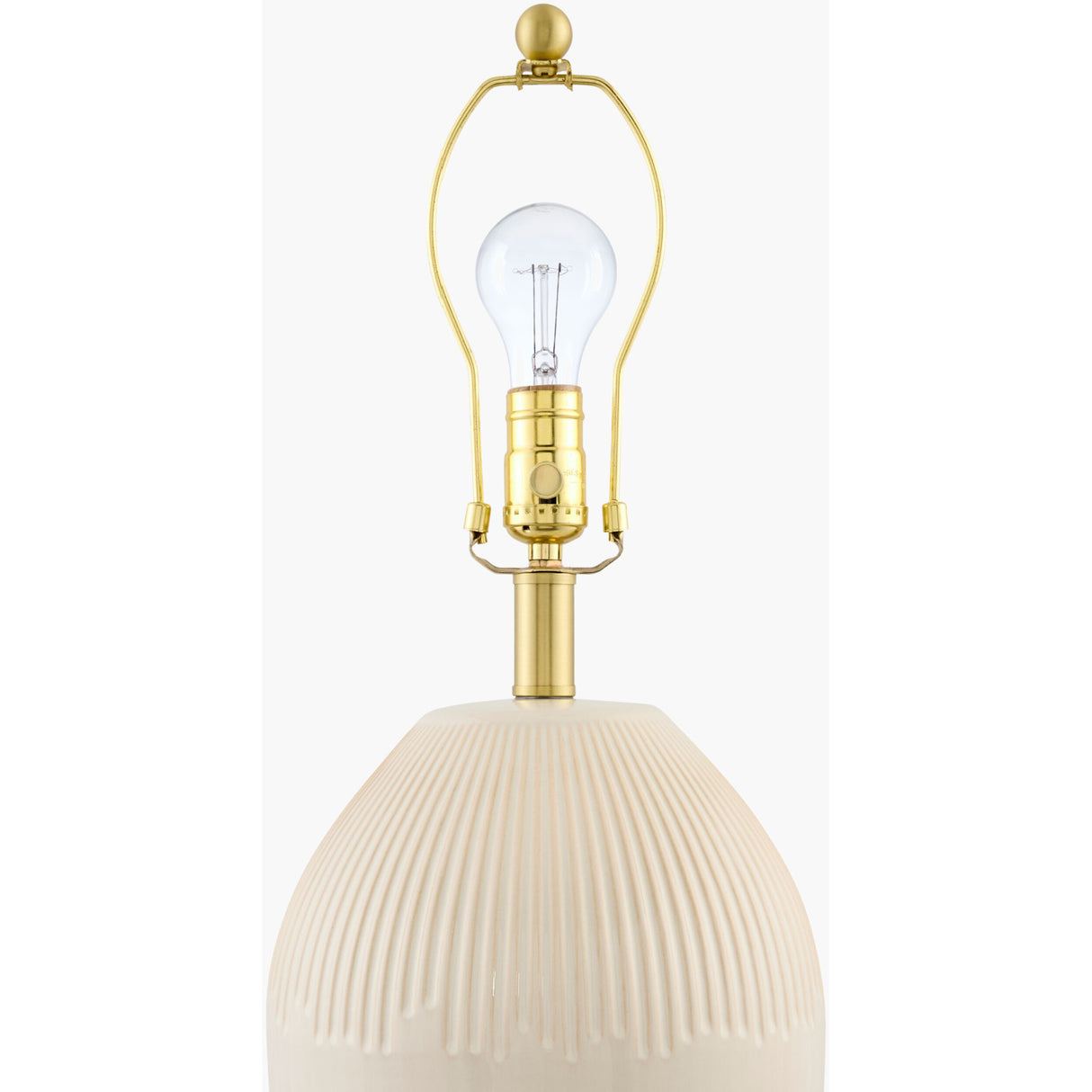   Modern European furniture - Ceramic Pleated Linen Table Lamp - www.oroa.com | Oroa.com