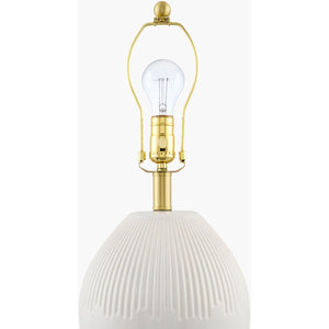   Modern European furniture - Ceramic Pleated Linen Table Lamp - www.oroa.com | Oroa.com