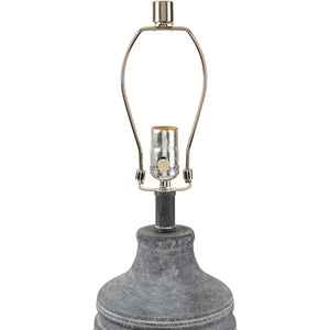   Modern European furniture - Gray Linen Accent Table Lamp L - www.oroa.com | Oroa.com
