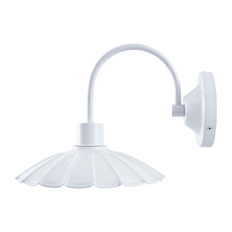   Modern European furniture - Scalloped Metal Shade Wall Lamp - www.oroa.com | Oroa.com