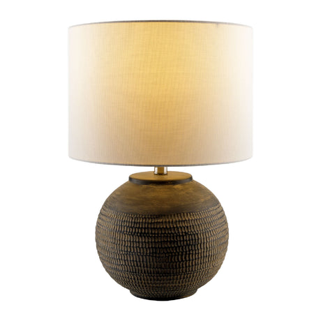   Modern European furniture - Glazed Black Ceramic Table Lamp - www.oroa.com | Oroa.com