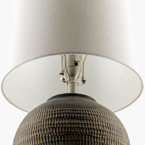   Modern European furniture - Glazed Black Ceramic Table Lamp - www.oroa.com | Oroa.com
