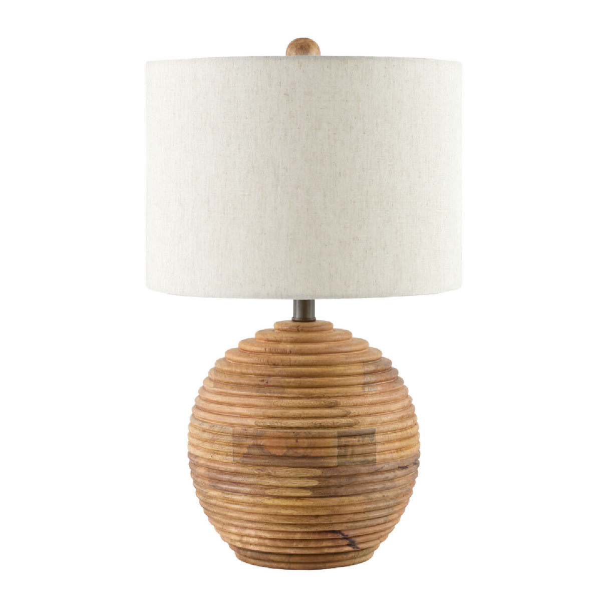   Modern European furniture - Natural Acacia Accent Table Lamp - www.oroa.com | Oroa.com