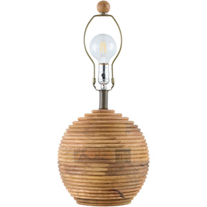   Modern European furniture - Natural Acacia Accent Table Lamp - www.oroa.com | Oroa.com